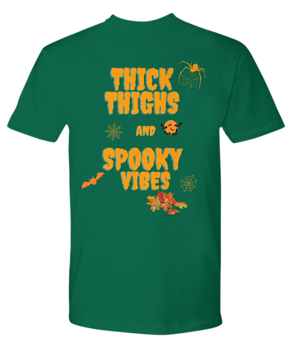 Thick Thighs Spooky Vibes Shirt,Funny Halloween Shirt,Halloween Shirt,Funny Shirt,2022 Halloween,Spooky Vibes Shirt,Funny Spooky Vibes Shirt