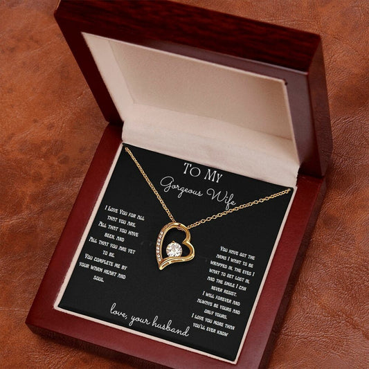 I Love You Message Card Necklace – Romantic Gift for Her