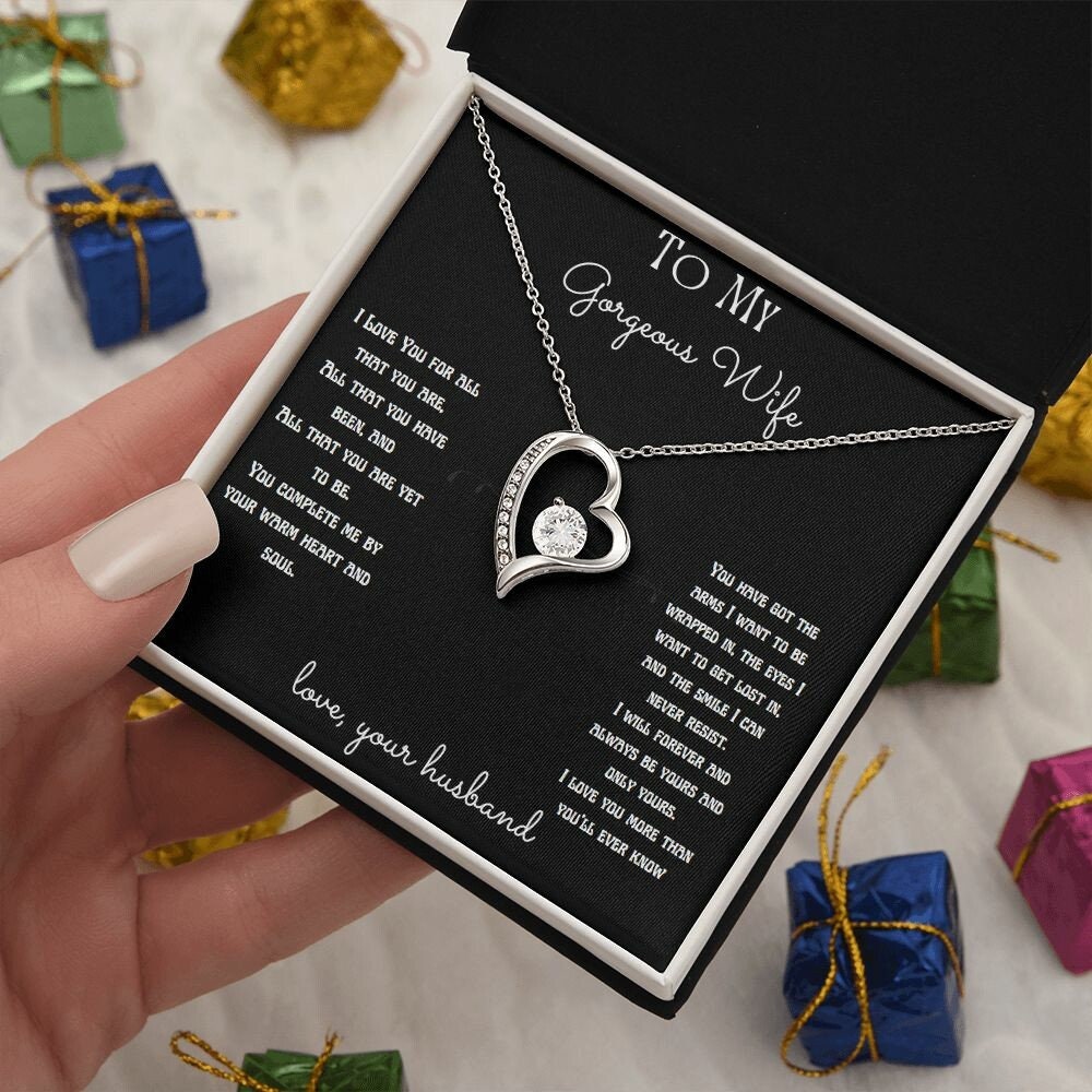 Soulmate Necklace - Anniversary Gift for Wife, Girlfriend - To My Soulmate - Romantic Gift from Husband- Birthday or Valentine's Day Present