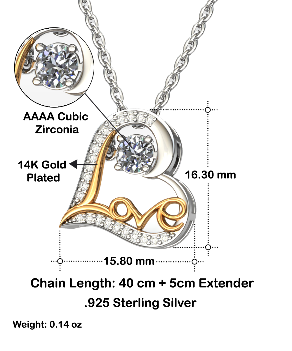 To My Gorgeous Wife Love Necklace