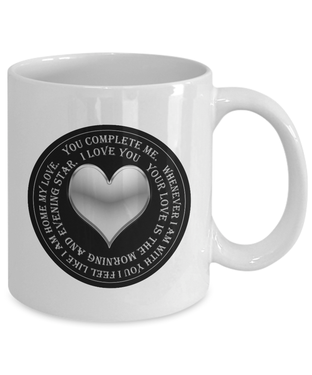 You Complete Me Round Pendent Coffee Mug