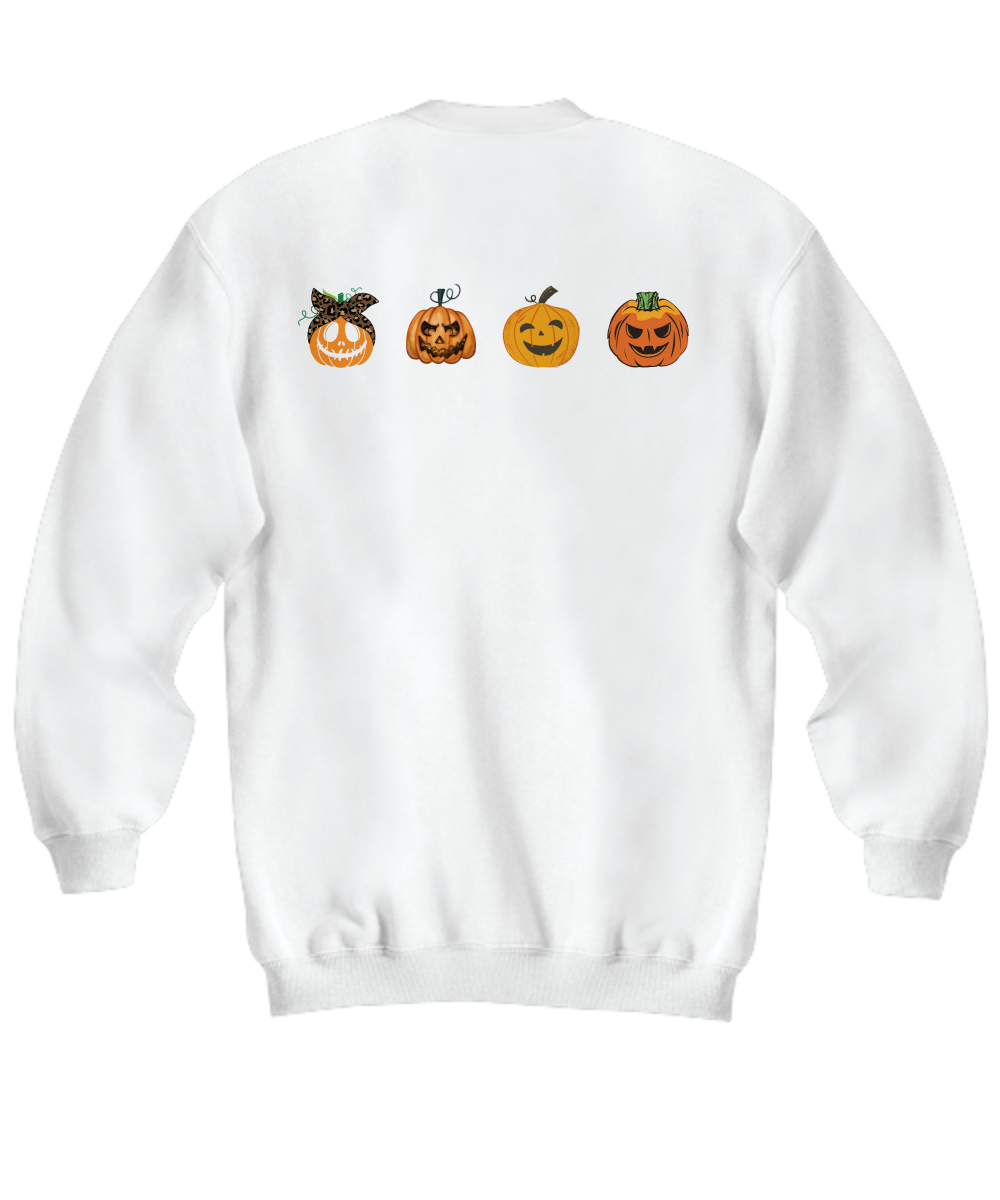 Pumpkin Sweatshirt, Pumpkin Sweater, Jack-o-Lantern Sweatshirt, Halloween Crewneck Sweatshirt, Halloween Sweater, Spooky Season, Fall Shirts