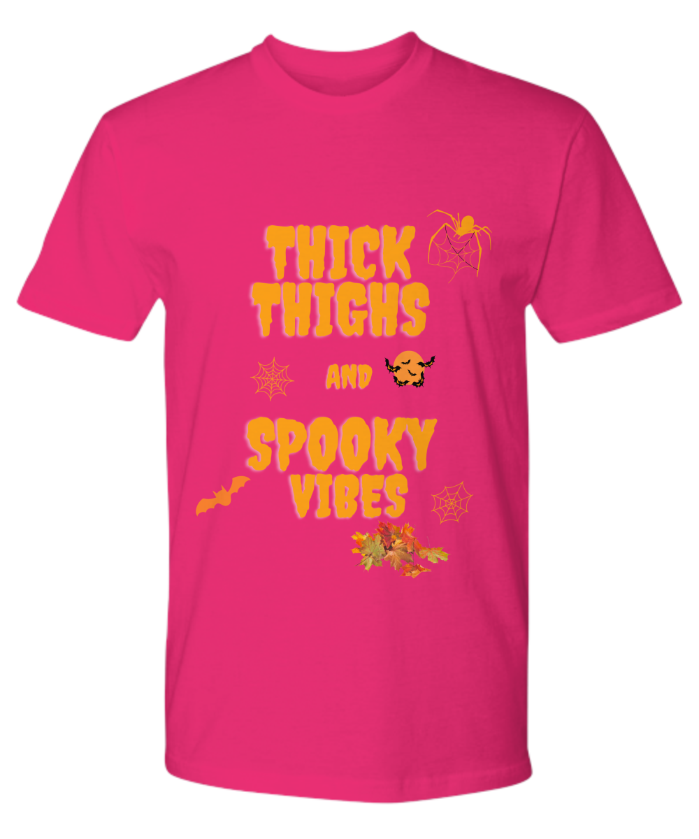 Thick Thighs Spooky Vibes Shirt,Funny Halloween Shirt,Halloween Shirt,Funny Shirt,2022 Halloween,Spooky Vibes Shirt,Funny Spooky Vibes Shirt