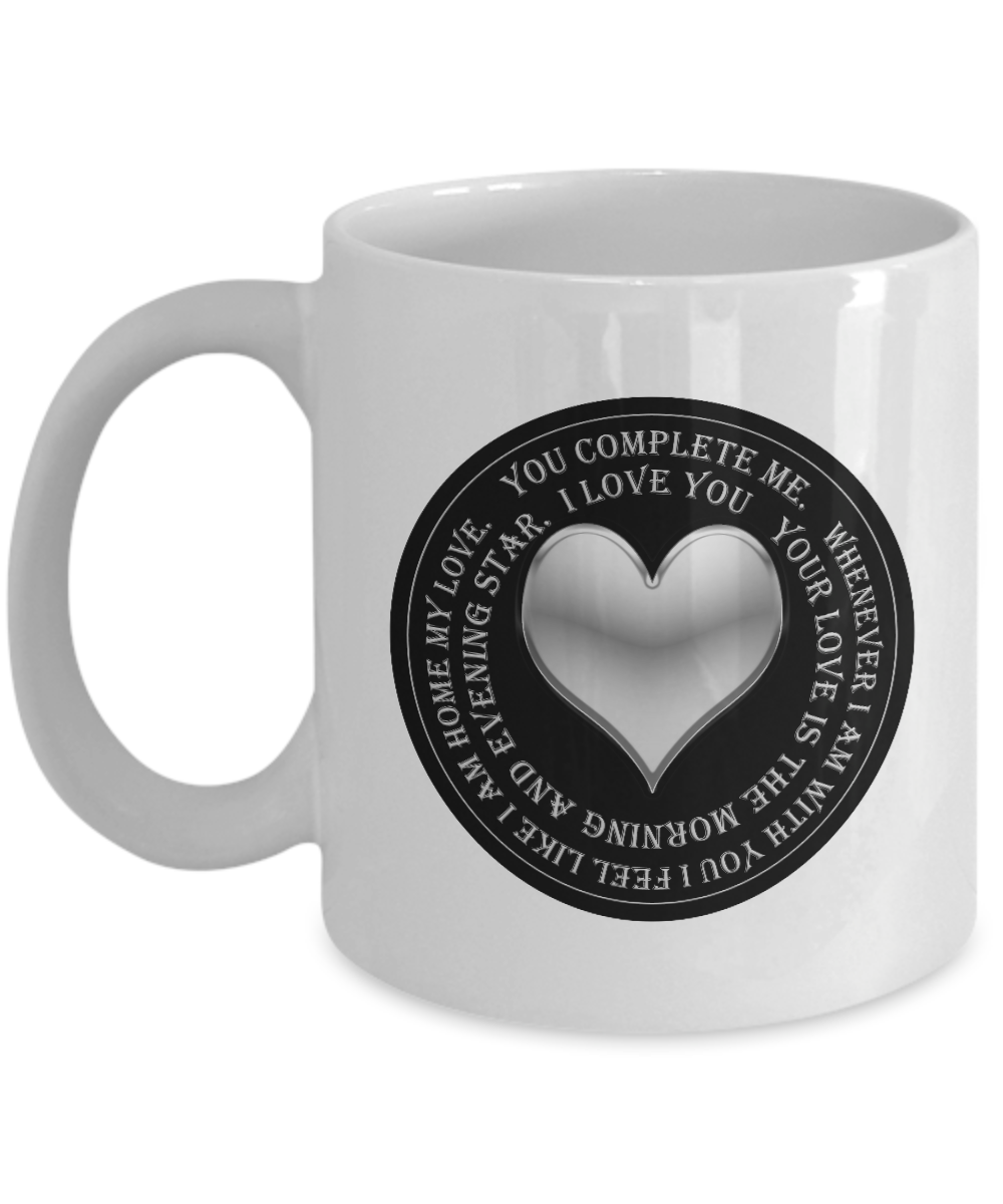 You Complete Me Round Pendent Coffee Mug