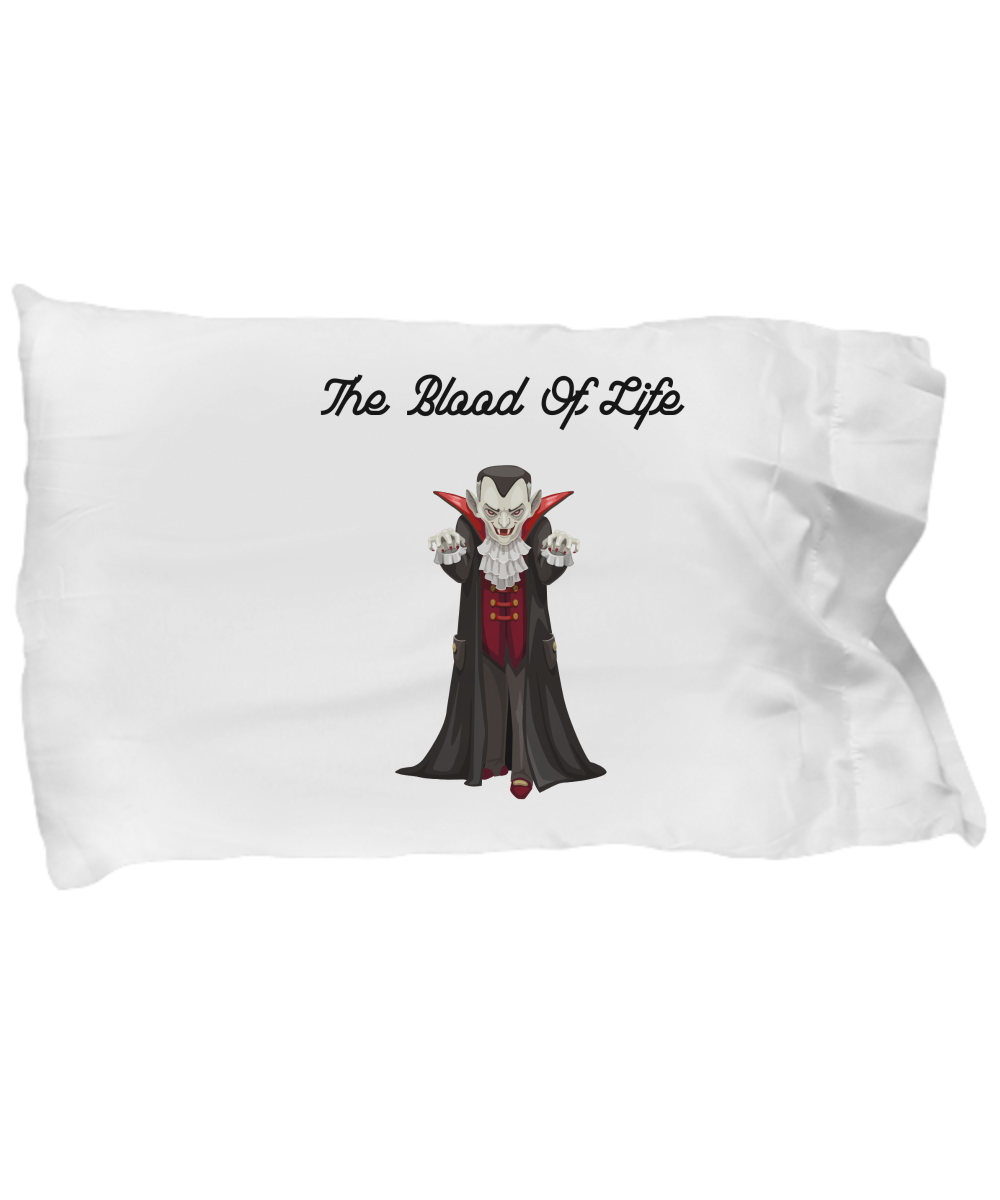 The Blood Of Life Halloween Dracula Pillowcase