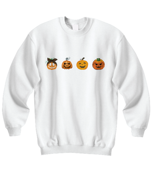 Pumpkin Sweatshirt, Pumpkin Sweater, Jack-o-Lantern Sweatshirt, Halloween Crewneck Sweatshirt, Halloween Sweater, Spooky Season, Fall Shirts