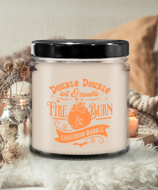 Halloween Candle Double Double Toil and Trouble