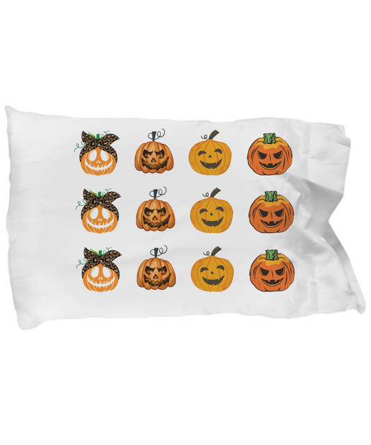 Pumpkin Pillowcase, Pumpkin Pillowcase, Jack-o-Lantern Pillowcase, Halloween Pillowcase Pillowcase, Halloween Pillowcase, Spooky Season, Fall Pillowcase