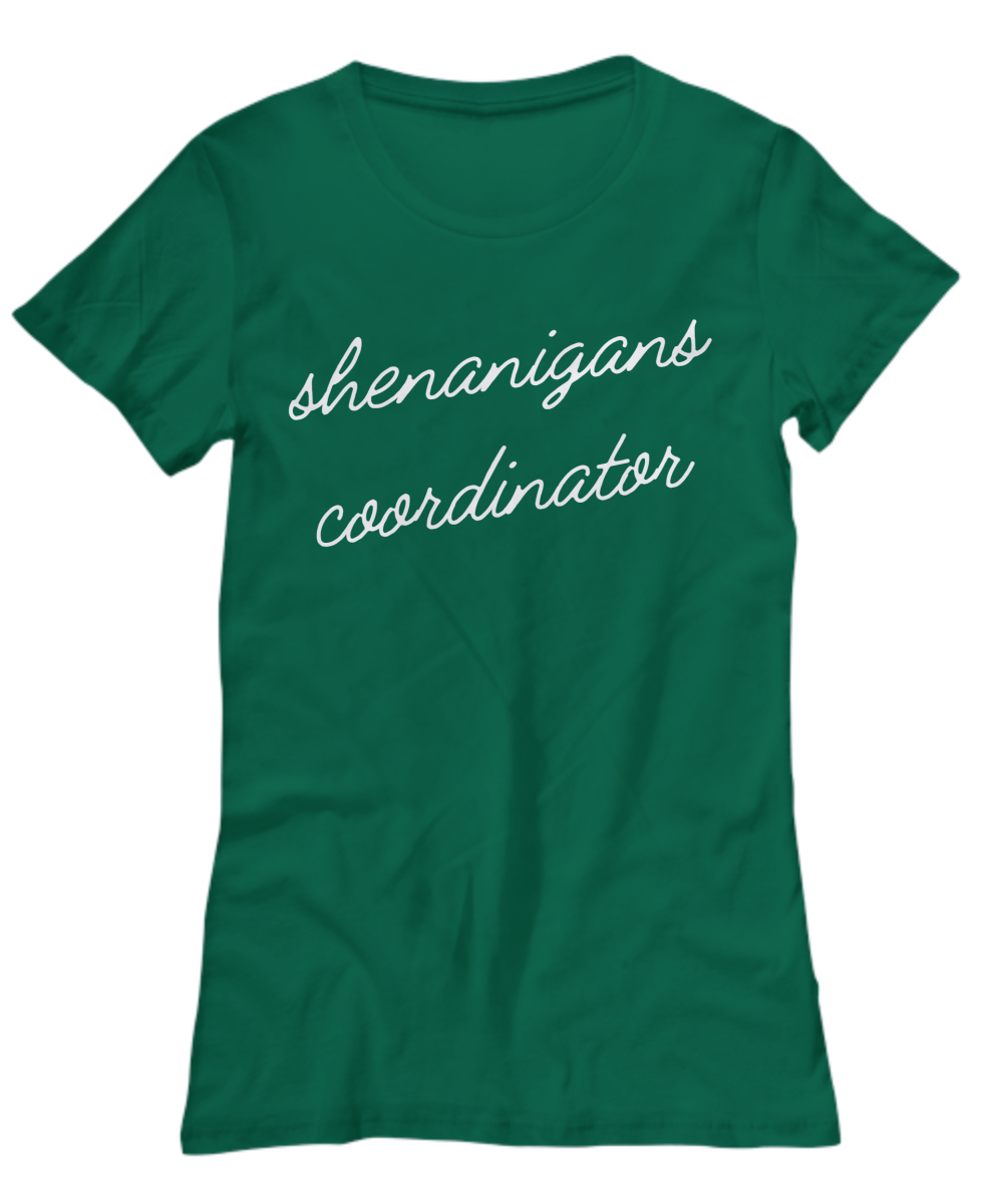 Lucky Shamrock Shenanigans Tee: Women's Irish St Patrick's Day Shirt