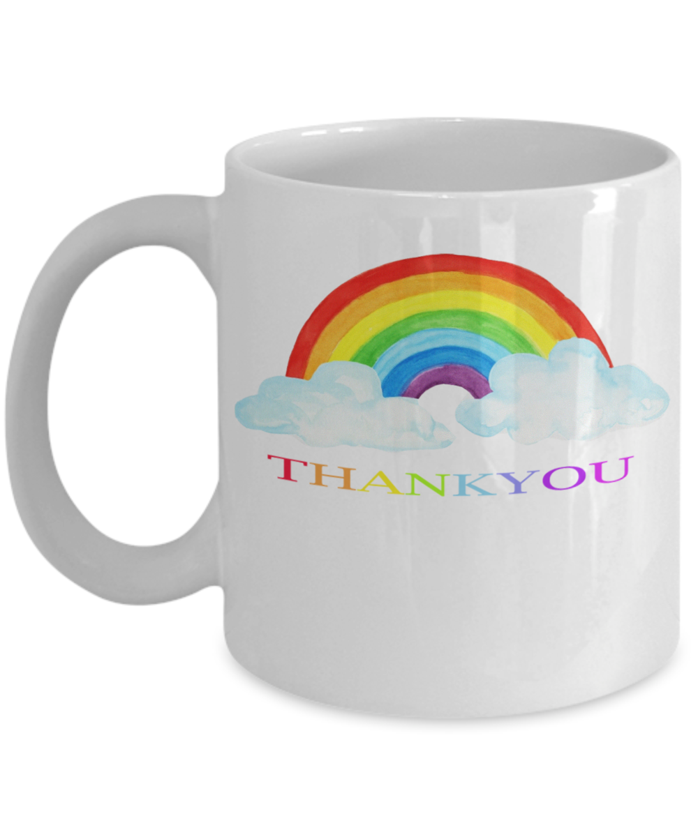 Rainbow Thankyou Mug