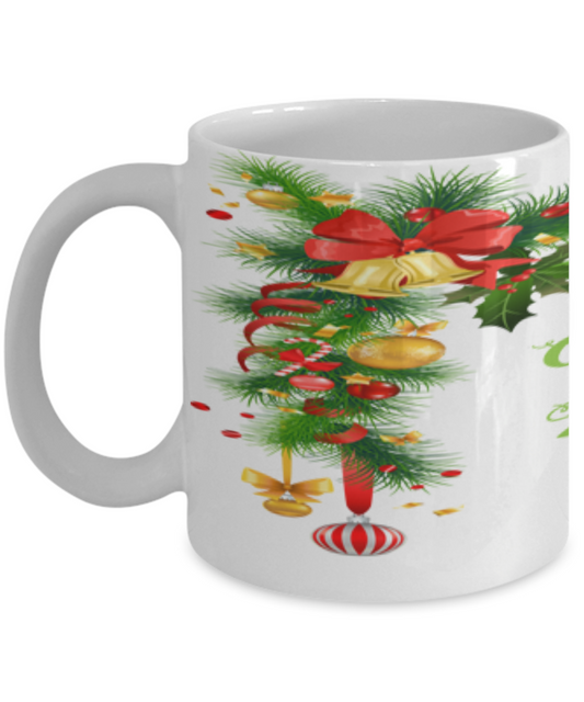 Merry Christmas Happy New Year Coffee Mug