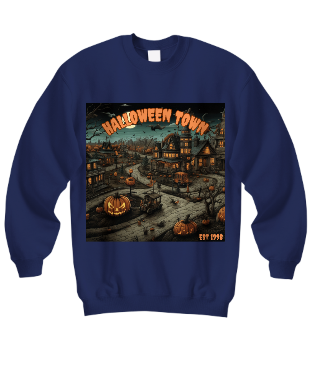 Embrace the Spirit: Halloweentown Est. 1998 Sweatshirt - Showcasing Halloweentown University's Timeless Retro Charm, ideal for the Autumn season and exuding Vintage Halloween Appeal