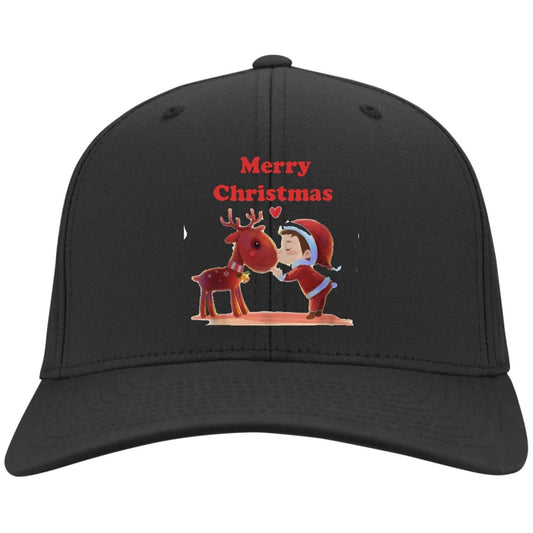 Christmas Hats Day Family Christmas Hat Ring Spun , Textile Flex PrintMerry Christmas Little Santa Rudolph Kiss