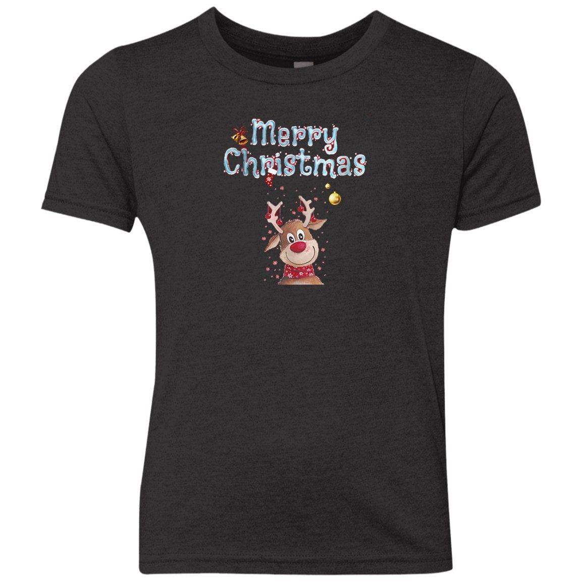 Merry Christmas Rudolph Kids Festive TShirt