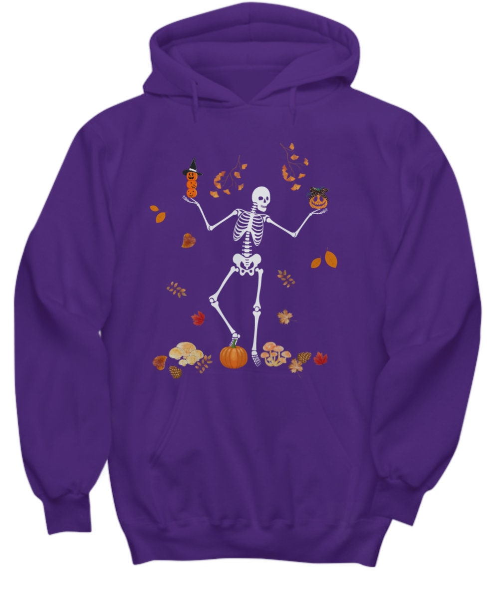 HOODIE: Skeleton halloween hoody white skeleton