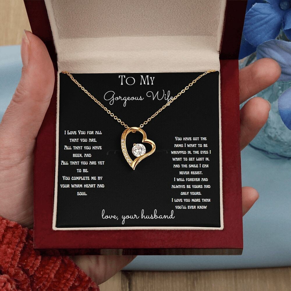 Soulmate Necklace - Anniversary Gift for Wife, Girlfriend - To My Soulmate - Romantic Gift from Husband- Birthday or Valentine's Day Present