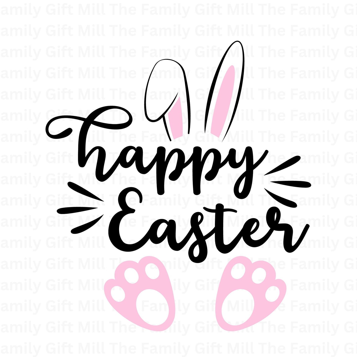 Get Ready for Easter - Easter Bunny and Bunny Ears Instant Digital Download with svg, png, and jpg Files!