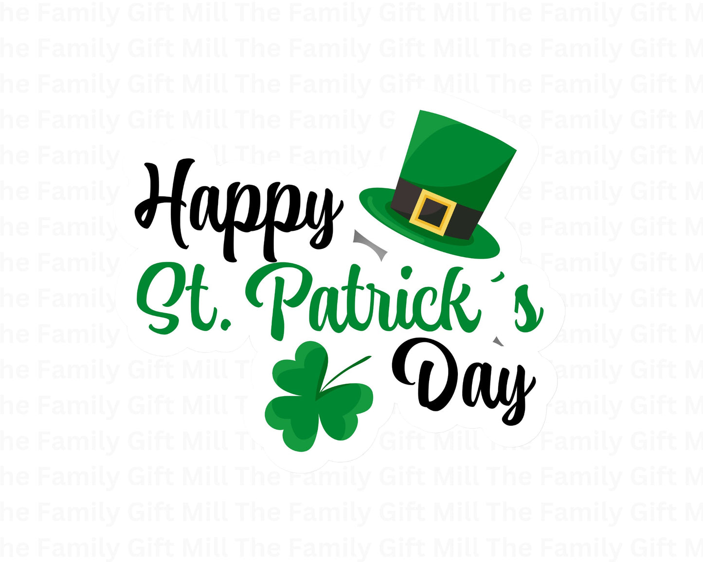Festive St. Patrick's Day PNG - Lucky Four-Leaf Clover and Leprechaun Hat Design with High Resolution and Transparent Background