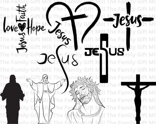 He Is Risen Easter Decor Bundle - Christian Easter Svg Cut Files for Jesus Resurrection, Religious Easter Quotes,Easter Bunny & Resurrection