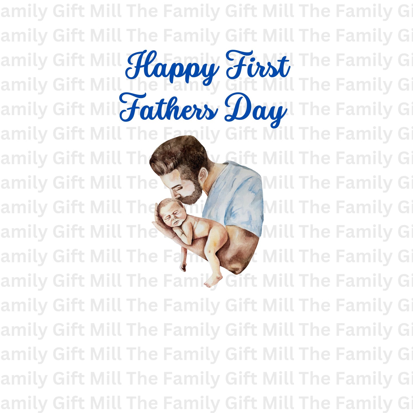 Personalized Our First Father's Day PNG | Custom Gift for New Dads | Digital Download