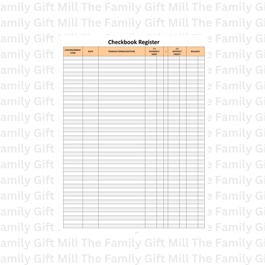 Printable Check Register: Keep Track of Your Finances with Ease! Instant Download for Convenient Money Management. #CheckRegister #Printable