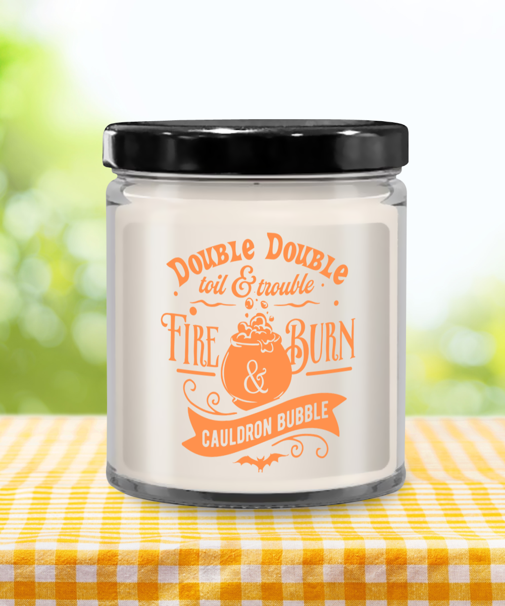 Halloween Candle Double Double Toil and Trouble